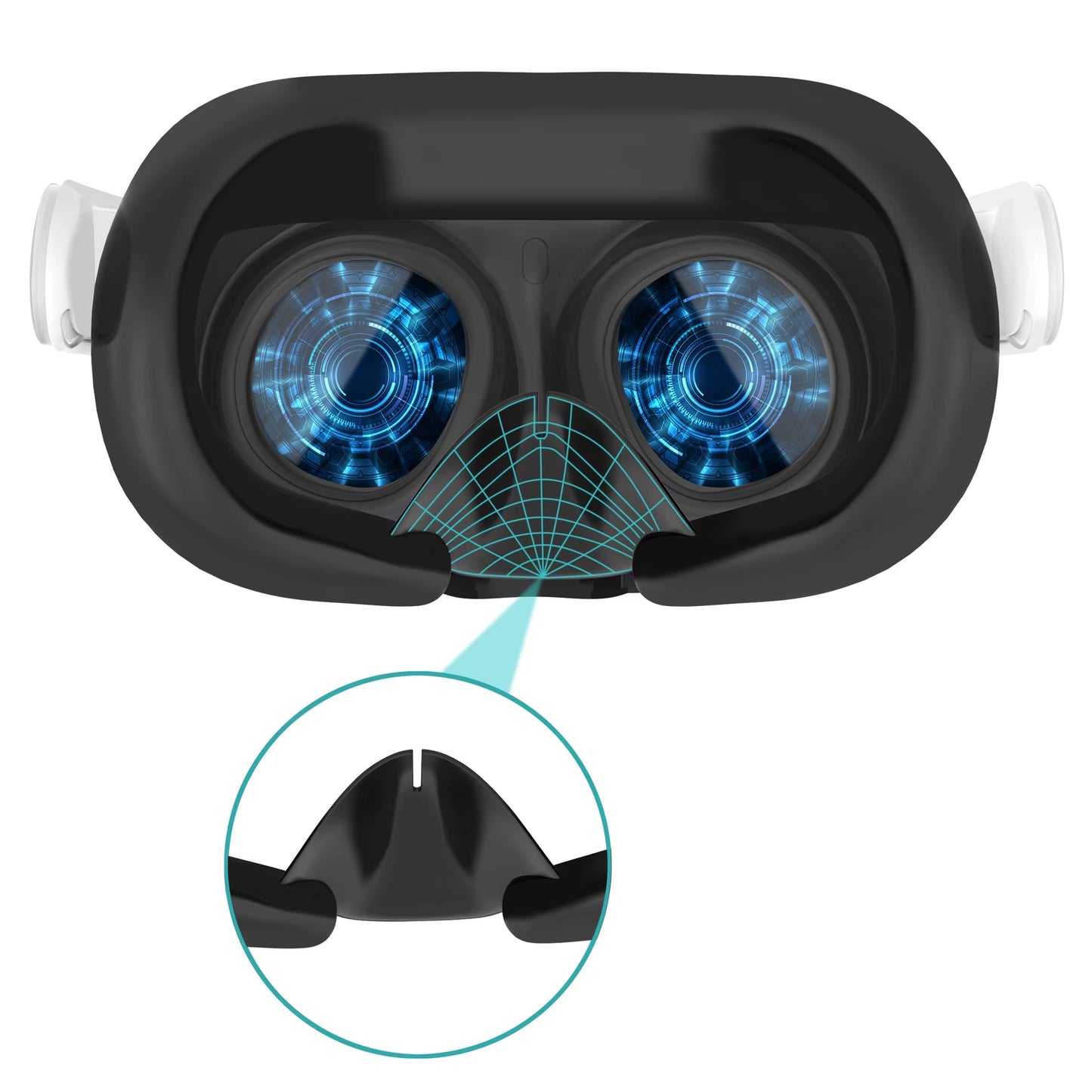 For Meta Quest 3 Case Replacement Face Pad Silicone Eye Cover Anti-Sweat Mask Cover VR Glasses for Oculus Quest 3 Accessories