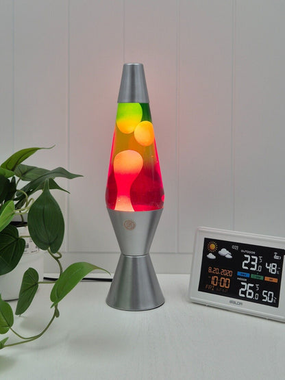 New LAVA LAMP METAL BASE 37CM LIGHT/NIGHT LIGHT/ GIFT