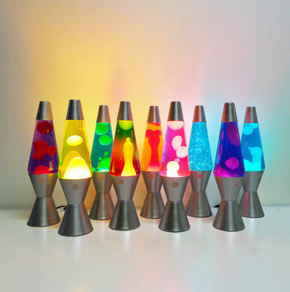 New LAVA LAMP METAL BASE 37CM LIGHT/NIGHT LIGHT/ GIFT