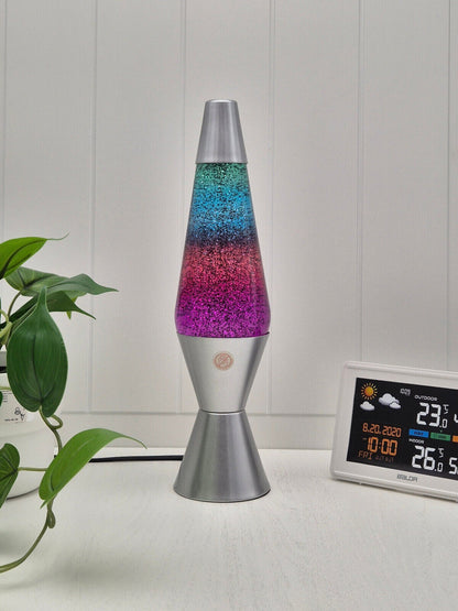 New LAVA LAMP METAL BASE 37CM LIGHT/NIGHT LIGHT/ GIFT